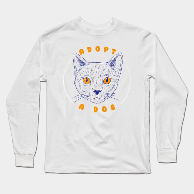 Adopt a Dog Long Sleeve T-Shirt by Tobe_Fonseca